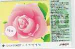 Delcampe - Carte Prépayée JAPON FLEUR ROSE (182) *  PREPAID CARD JAPAN FLOWER * BLUME * BLOEM * ROOS - Blumen