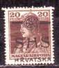 Yugoslavia Croatia 1918 Mino 67 MNH ** Shifted Print - Ongebruikt