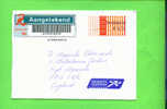 NETHERLANDS  - Registered ATM Cover To England - Franking Machines (EMA)