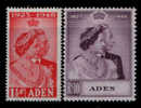 ADEN / 1949 / ROYAL SILVER WEDDING / SG 30/31 / MH / VF/ 2 SCANS . - Aden (1854-1963)