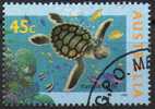 Australia 1995 Marine Life  45c  Flatback Turtle CTO - Turtles