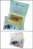 Folder Gold Foil 2009 Chinese New Year Zodiac Stamp S/s - Ox Cow Cattle Bird (Kaohsiung) Unusual - Mucche