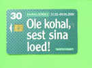 ESTONIA - Chip Phonecard As Scan - Estonie