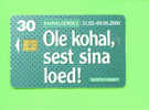 ESTONIA - Chip Phonecard As Scan - Estland