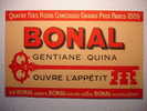 ANCIEN BUVARD - BONAL - GENTIANE QUINA - OUVRE L' APPETIT - BOISSON - B