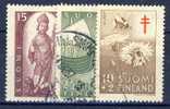 ##Finland 1954-55. 3 Different. Cancelled(o) - Used Stamps