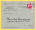 749 Op Brief Met Stempel CHARLEROI Met Naamstempel (Griffe) BOUSSU-LEZ-WALCOURT - Lineari