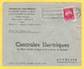 749 Op Brief Met Stempel CHARLEROI Met Naamstempel (Griffe) BOUSSU-LEZ-WALCOURT - Linear Postmarks