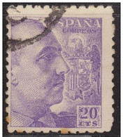 España 1940 Edifil 922 Sello º General Francisco Franco Bahamonde (1892-1975) 20c Michel 844A Yvert 680 Spain Stamps - Gebruikt