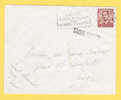 1028 Op Brief Met Stempel LIEGE Met Naamstempel (Griffe) TROIS PONTS - Linear Postmarks