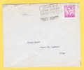 1067 Op Brief Met Stempel LIEGE Met Naamstempel (Griffe) TROIS PONTS - Linear Postmarks