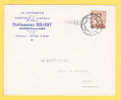 924 Op Brief Ontwaard Met DIAMANT-stempel Met Naamstempel (Griffe) NAZARETH - Linear Postmarks