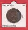 GRAN  BRETAÑA   1  PENNY  1.967  BRONCE  KM#838   SC/UNC     DL-8842 - Other & Unclassified