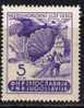 U-32  JUGOSLAVIA AEREI Parachute Jumping  NEVER HINGED - Fallschirmspringen