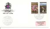 Letttre Islande 1970 (111)  Fleurs Et  Volcans - Storia Postale