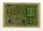 -ALLEMAGNE 1918/33 . BILLET 50 M. 1919 - 50 Mark