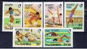 WAG+ Gambia 1984 Mi 500-05 Mnh Olympische Sommerspiele, Los Angeles - Gambia (1965-...)