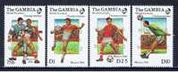 WAG Gambia 1986 Mi 645-48 Mnh Sieg Argentiniens Bei Der Fußball-WM - Gambie (1965-...)