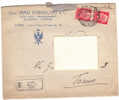 A0420 - 2 X 75 Cent.imp. Su Raccomandata - Ditta Rabaglino Mobili D'Arte, Torino  VG Torino 12-01-1944 - Poststempel