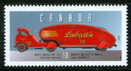 1996 10 Cent Canada  White Tractor Trailer #1605m  MNH Full Gum - Unused Stamps