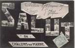 CHALONS SUR MARNE CARTE SALUT DE  (MULTI VUES) 1906 - Châtillon-sur-Marne