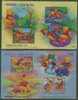 Silver Foil 2006 Cartoon Stamps S/s -Winnie The Pooh Snowman Bridge Boat River Unusual - Rane