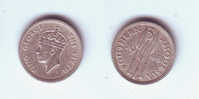 Southern Rhodesia 3 Pence 1948 King George VI - Rhodesia