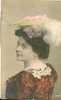 THEMES - Ref C64- Mode -chapeau - Chapellerie - Portrait De Femme Au Chapeau  - Carte Bon Etat - - Mode