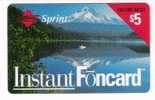 USA - SPRINT - Prepaid Card - $5 - Instant Foncard - Lake - Mountain - Sprint