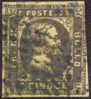 Sardinia #1 Used 5c Grey Black Of 1851 - Sardinië