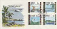 Samoa-1990 Transports FDC - Samoa