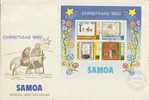 Samoa-1982 Christmas Souvenir Sheet FDC - Samoa (Staat)