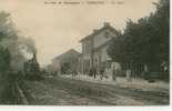 Au Pays De Champagne - VERTUS - La Gare (train Locomotive) - Vertus