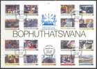 Bophuthatswana 1985 Industrie Set Of 17 Special Canceled On Cart See Scan - Bophuthatswana