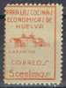 Cocinas Economicas HUELVA, 5 Cts Papel Amarillo, Guerra Civil - Spanish Civil War Labels