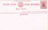 1480. Entero Postal GUIANA BRITISH 1 Cent - Guyane Britannique (...-1966)