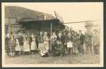 PEOPLE FARMING, STEAM ENGINE  , LATVIA 1946 OLD REAL PHOTO POSTCARD - Non Classés