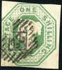 Great Britain #5 (SG #54) Used 1sh Pale Green Victoria From 1847 - Used Stamps