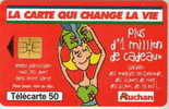 # France 1000  AUCHAN ROUGE 50u So3 09.99 Tres Bon Etat - 1999