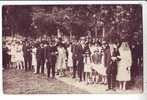 CARTE PHOTO 1920s CEREMONIE MARIAGE Couple Mariés Nombreux Personnages Lieu à Localiser Peu Commun ¤8145AA - Noces