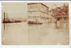 CARTE PHOTO 1910s INONDATIONS CRUE Barque Ville à Localiser Peu Commun  ¤ CPINOND 8173AA - Floods