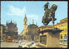 B1179 Torino - Piazza S. Carlo - Monumento A Emanuele Filiberto Di Savoia - Auto D´epoca, Car, Voiture - Andere Monumente & Gebäude