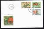 Romania 1995 FDC Full Set 2 Covers With Fleurs;divrses. - FDC