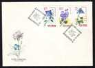 Romania 1967 FDC Full Set 2 Covers With Fleurs;divrses. - FDC