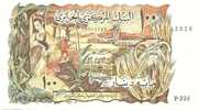 ALGERIA 100 DINARS MAN FRONT & ANIMAL BACK DATED 1-11-1970 P.128b UNC READ DESCRIPTION !! - Algerien