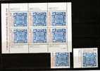 Azulejos 1982 10 Esc.Kacheln II Chromatiges Muster Portugal 1582 Y,TAB+Kleinbogen ** 8€ Muster Monochrom Ms Sheet Bf Art - Ganze Bögen