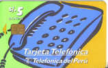 Peru-ahora Puedes Y Usar Telefono Por S/.59-tirage-150.000-10/1998-used Card+1 Card Prepiad Free - Telefoni