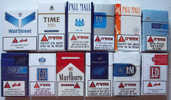Empty Cigarette Boxes - 12 Items #0939. - Cajas Para Tabaco (vacios)