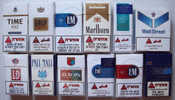 Empty Cigarette Boxes - 12 Items #0972. - Tabaksdozen (leeg)