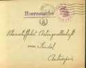 Brief "Heeressache" Met Rode "BAUDIRECTION" - Kaiserl.Deutsche Feldpost Mech. Stempel 16/III/18. - Other & Unclassified